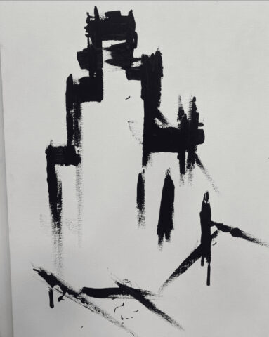 Le Cervin- peinture industrielle - 110x80