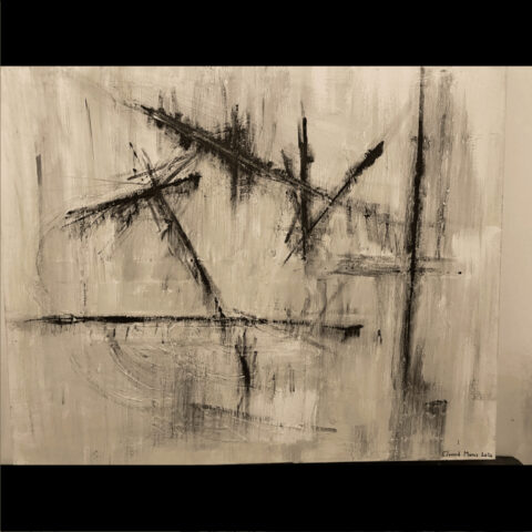 Teleskis - peinture industrielle - 100x70