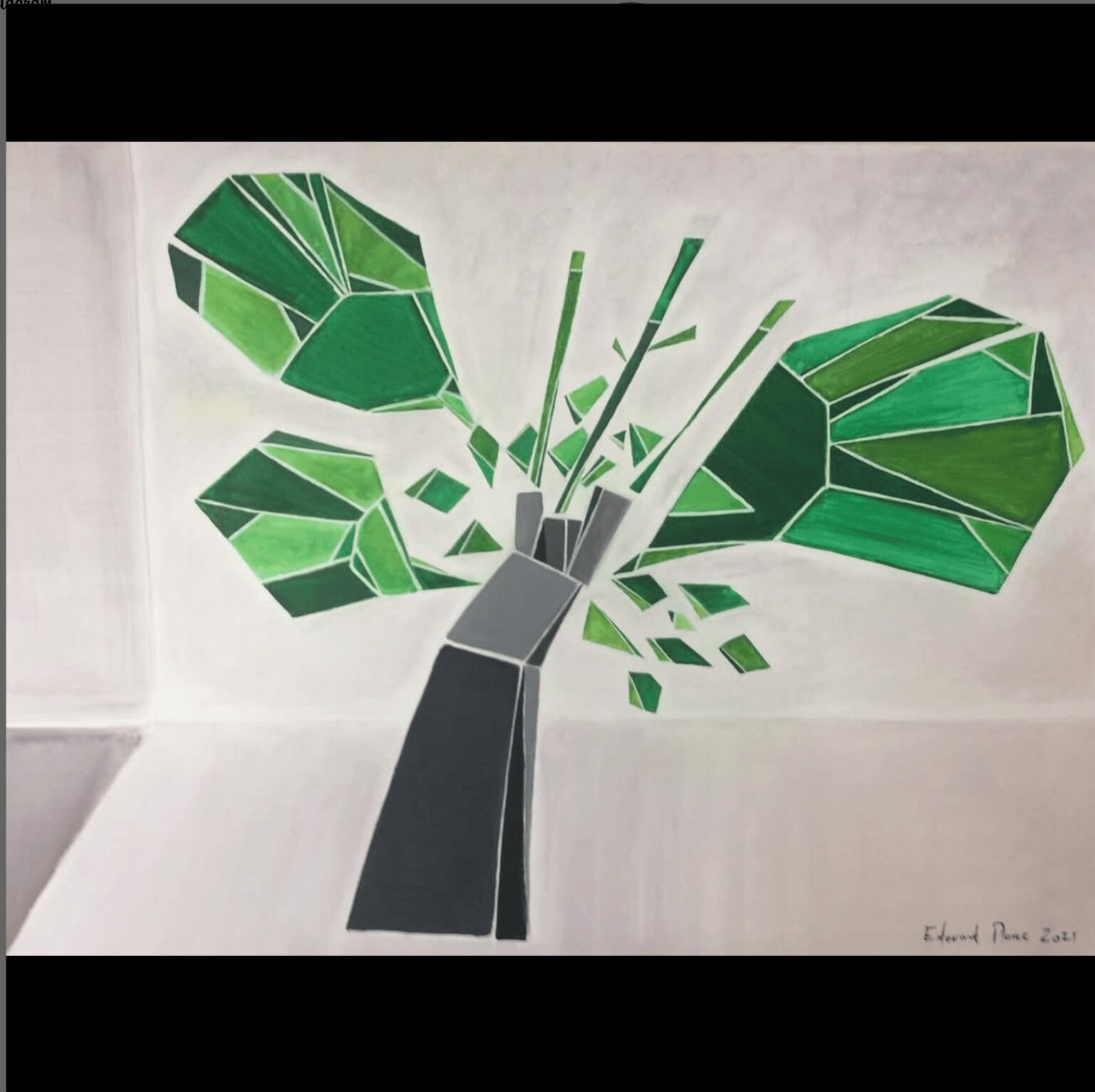 Bouquet sans fleurs- acrylique 110×80