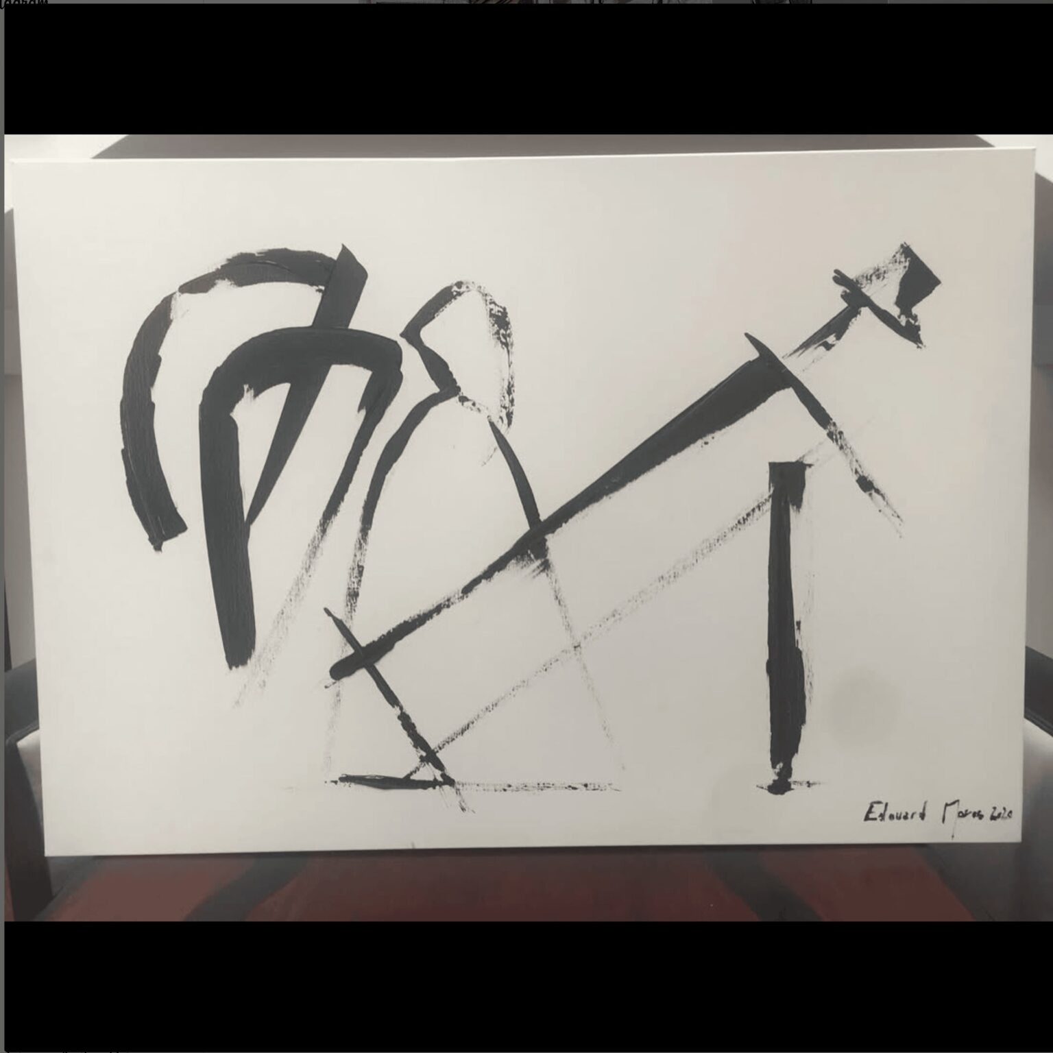 Christ descendu de la croix. Acrylique 110×80