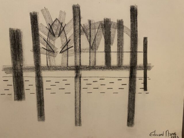 Chrysler tower – Fusain – 110×80