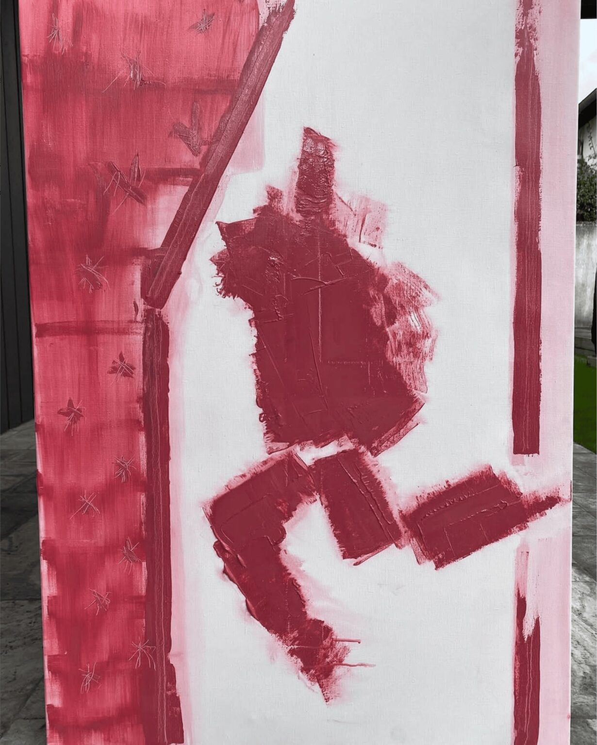 Danseuse en retard- acrylique 110×80